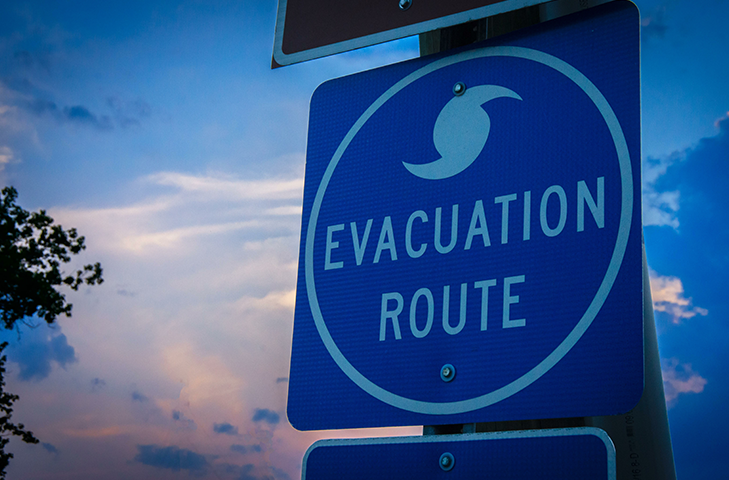 Evacuation Route Sign