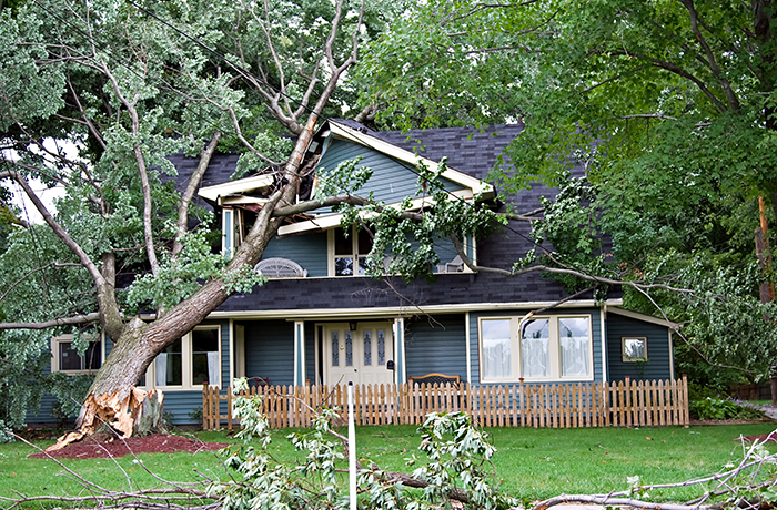 Storm Damaged Home
